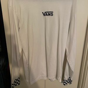 Vans long sleeve shirt checkered sleeve size M